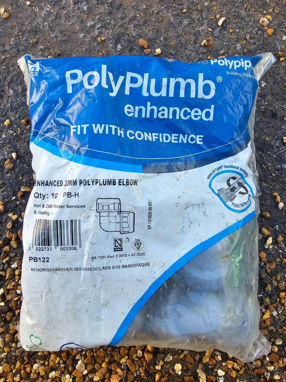 Polypipe Polyplumb Enchanced 22mm Elbows