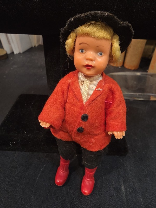 Vintage German Celluloid Folk Costume Doll