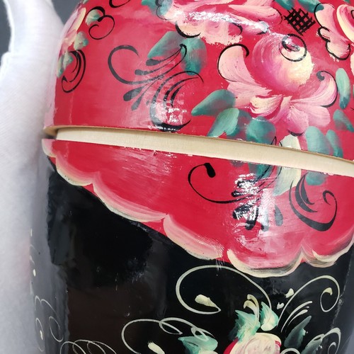 9" Russian Nesting Doll 10 pieces Floral Pattern - Matryoshka doll - Picture 6 of 12
