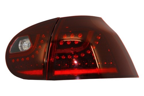 Fanali LED per VW Golf V 5 04-09 LHD Rosso Ciliegia Urban Style - Afbeelding 3 van 10