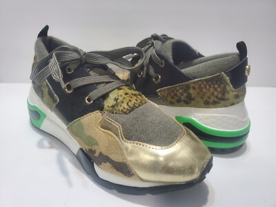 Steve Madden Cliff Gold Multi Women's Sneakers - Size 8