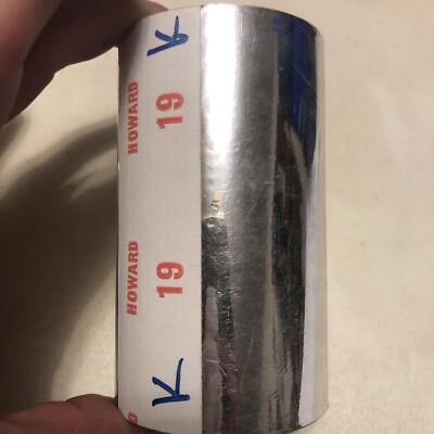 Howard roll silver metallic 19 K hot heat tape press stamping foil 3.5  w
