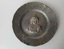 Sublime plateau en étain enfant royal XVIII ou XIXème siècle  poinçon fleur  TBE