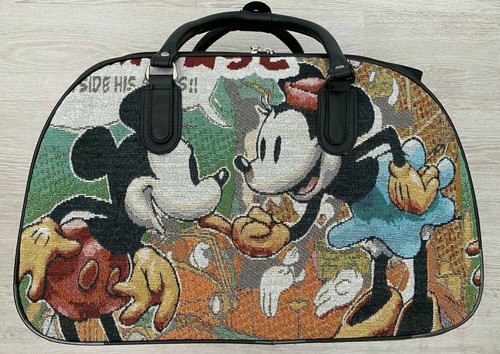 Disney Mickey & Minnie Overnight Bag Stylish Travel Tote Perfect for Disneyland - Picture 8 of 13