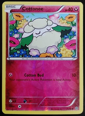Cottonee - 55/98 - Common - Reverse Holo - XY: Ancient Origins - Pokémon