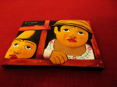 Ecuador 3D Clay Art Tile Handcrafted Mother & Child