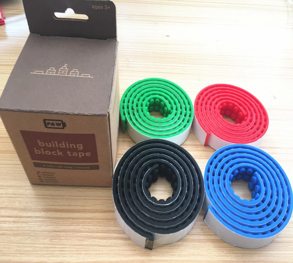 Premium Bendable Block Tape for Legos all Brick Toy Building Blocks 20 ROLLS