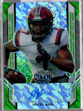 2021 Leaf Pro Set Metal Autographs Mojo Green #PAJH3 Jaycee Horn Auto /10