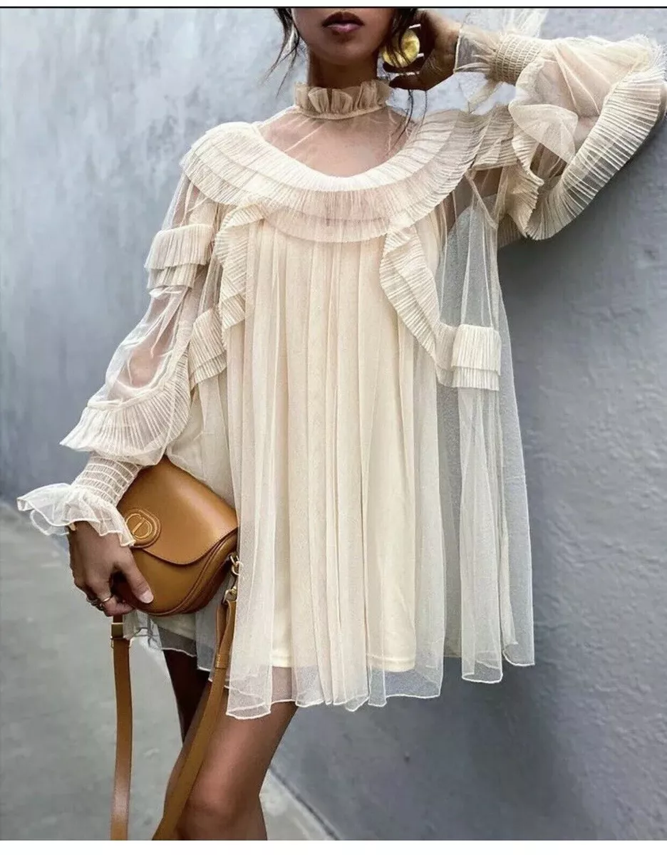Zara clearance robe tulle