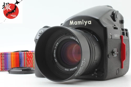 【NEAR MINT w/ Hood】 Mamiya 645 AFD 120 Back Body + AF 80mm f/2.8 Lens From Japan