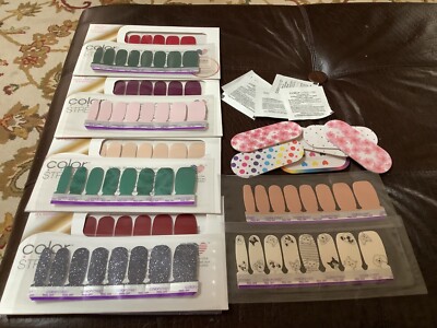 Color Street Nail Strips Retired Set's, Mattes, Glitter & More all New Lot of 21