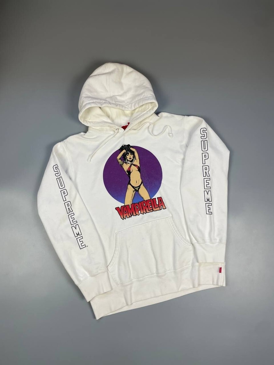 SS17 Supreme Vampirella Hooded Sweatshirt 2017 White Hoodie