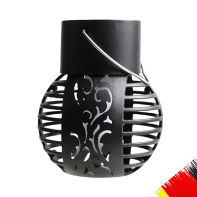 LED Solar Chandelier Lights Waterproof Hollow Ball Plastic Hanging for Courtyard