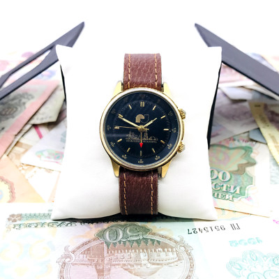   Seltene Vintage Poljot Alarm Nischnewartowsk UdSSR Armbanduhr 18 Jewels 199...