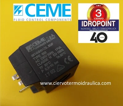 BOBINA CEME Type 688 230V 50Hz 8614NN012S...BDF 230V PER ELETTROVALVOLE (58300)