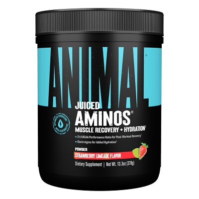 Animal Juiced Aminos Strawberry Limeade BCAA EAA Recovery Drink 30 Servings