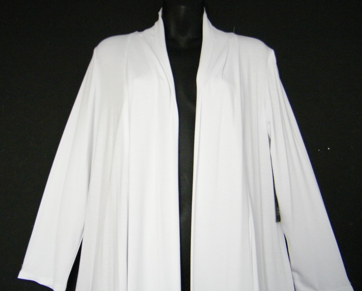 Cardigan Aperto In Misto Alpaca - Grigio Perla - Foto 9