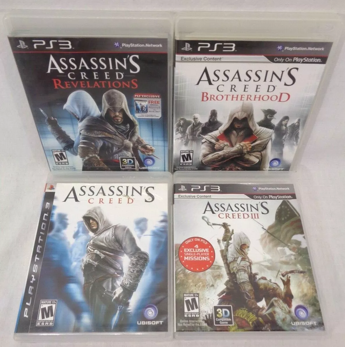 Sony Playstation 3 Assassins Creed Lot 4 Games