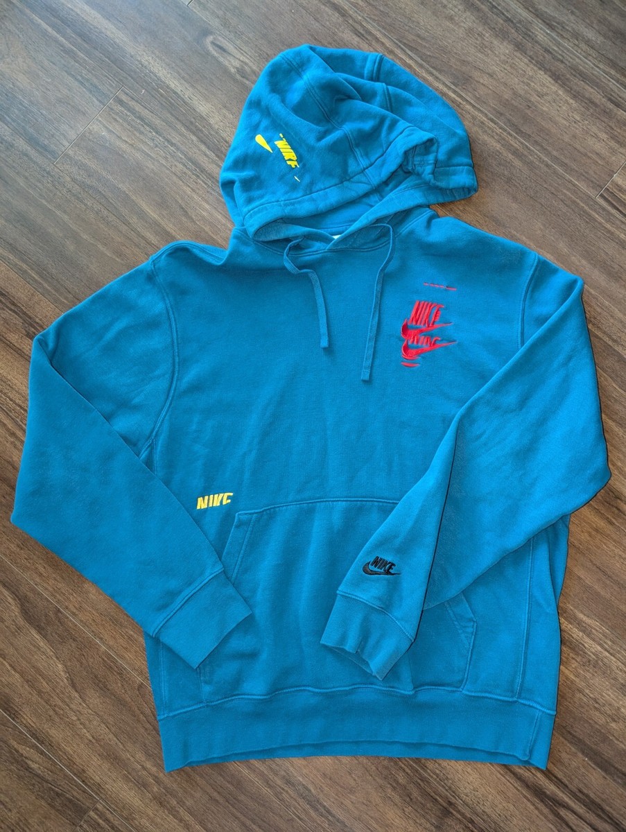 Nike Sportswear Essentials Men Embroidered Fleece Pullover Hoodie  (DM6873-010) M