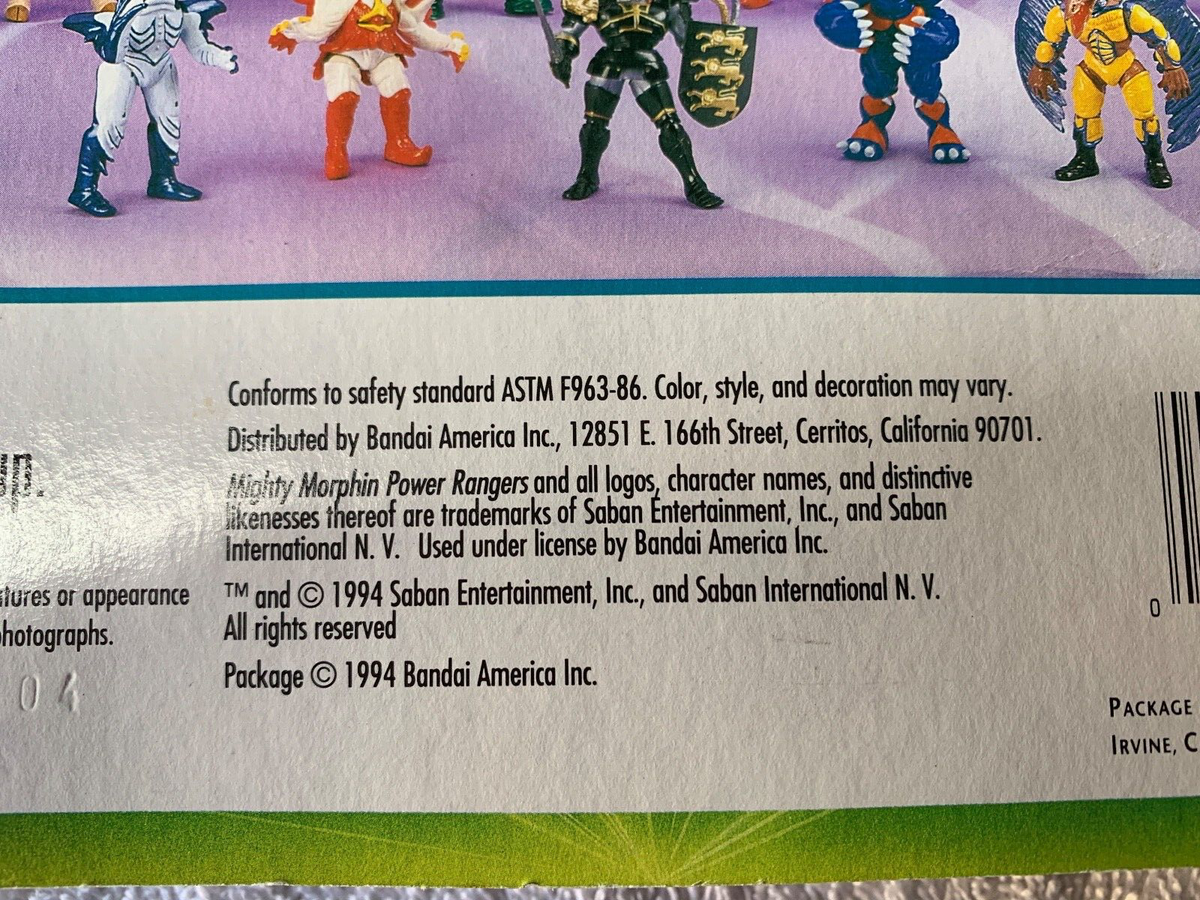 MINT 1994 Power Rangers Jason Red Mighty Auto Morphin 2310 5