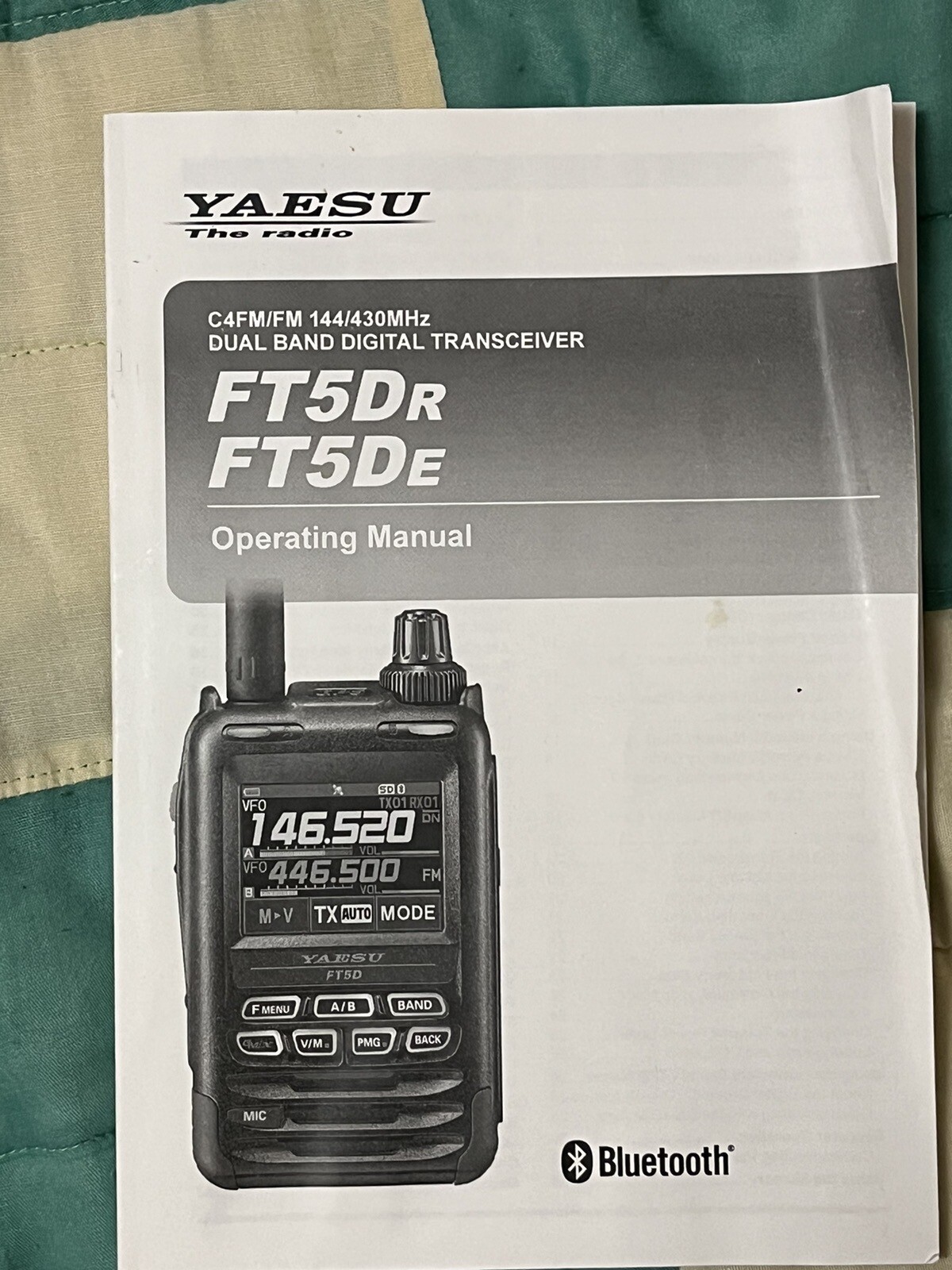 Yaesu FT5DR C4FM/FM 144/430MHz DualBand 5W UHF Digital Transceiver