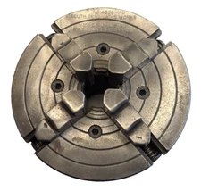 South Bend Lathe 4 Jaw Chuck No. 4006-45 Skinner Chuck Co.  6 Inch USA / No key