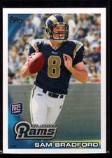 SAM BRADFORD  MINT VIKINGS VARIATION ROOKIE CARD 300 RC SP 2010 10 TOPPS 