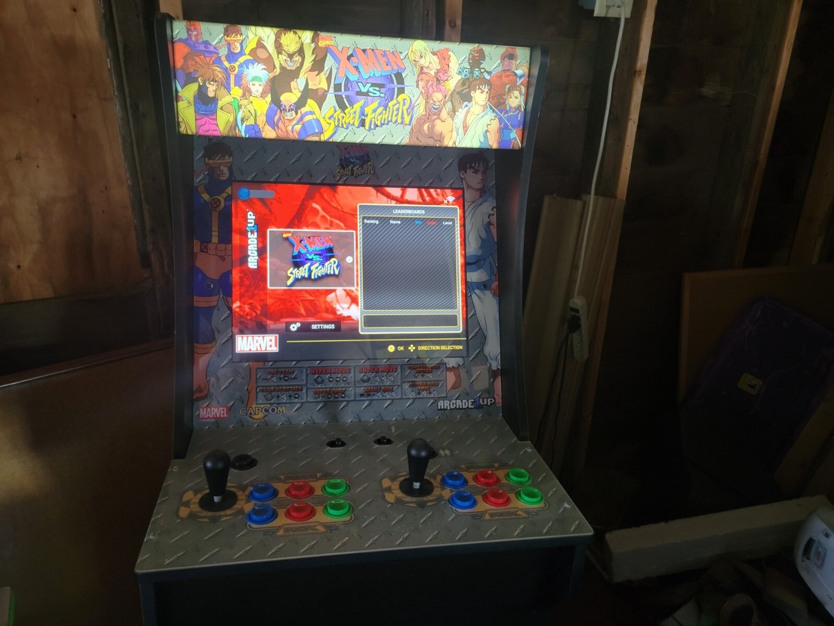 Arcade1Up X-Men vs. Street Fighter Arcade Cabinet with Riser