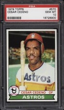 1979 Topps #570 Cesar Cedeno - Astros - PSA 10 - *728900 - Pop 3 - Baseball Card
