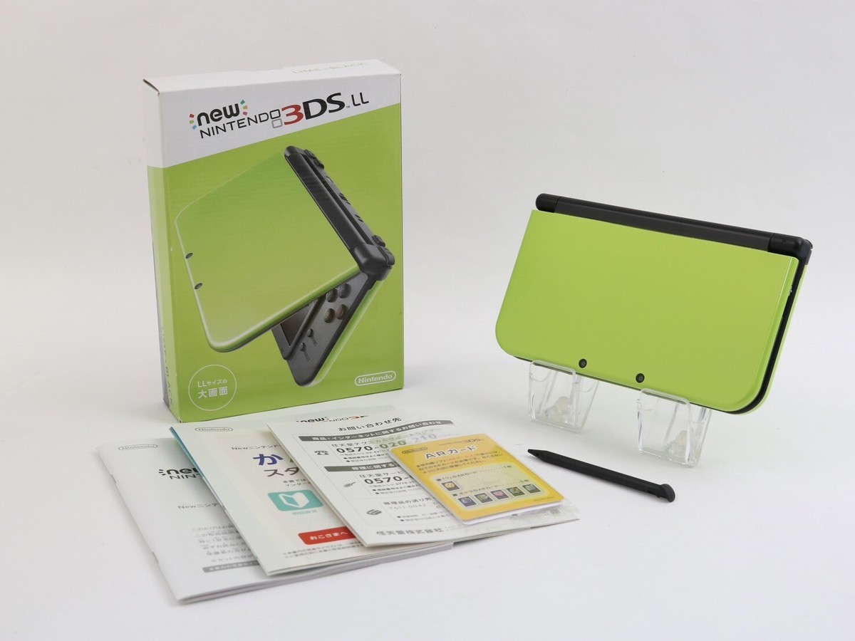 【一品限り】3ds 美品 New Nintendo 3DS XL Console Lime green x Black Japanese ver