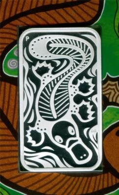 AUSTRALIA 2011 $1 PLATYPUS 1 OZ. .999 SILVER GEM BU IN ORIGINAL