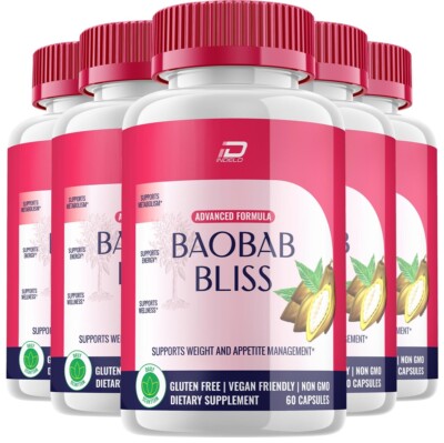 (5 Pack) Baobab Bliss Keto Capsules-BaobabBliss Keto Pills Advanced Formula  