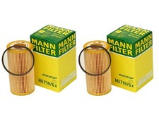 Mann HU7196X Pair Set 2 Engine Oil Filters For Audi RS3 A4 VW Passat Beetle