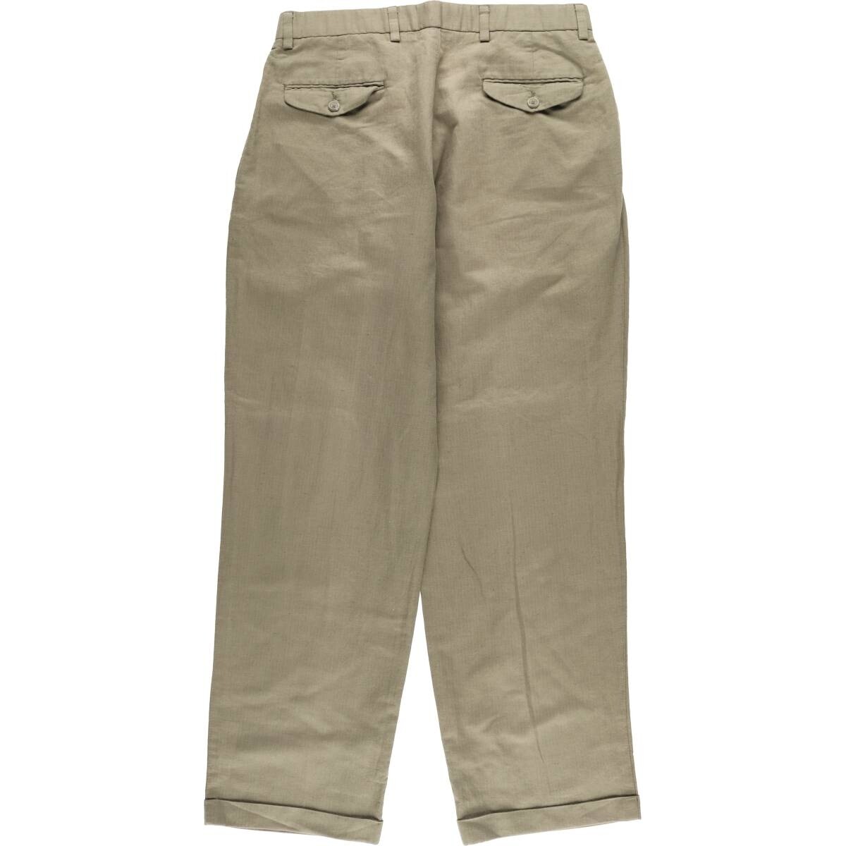 パンツ dockers 2 tucks dress cotton trousers Dockers DOCKERS PREMIUM Two-tuck Herringbone Linen x Cotton
