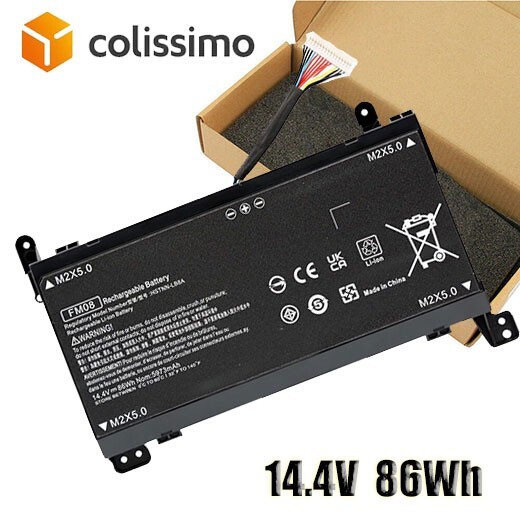Batterie FM08 pour HP Omen 17-AN013TX et 17-AN 16 Pin 86Wh