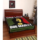 Hippie ONE Love Indian Cotton Tapestry Bedspread Bohemian Throw Blanket Wall Art