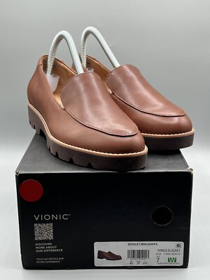 Vionic Womens Charm Kensley Comfort Loafers- Supportive Walking Shoe Size 7 W