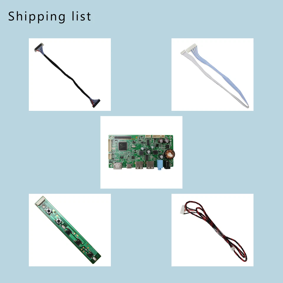 HD Type C LCD Controller Board For 21.5 in 1920x1080 6P LED Backlight LCD - Image 2 of 4