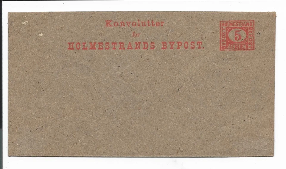 Stadtpost Holmestrands Umschlag ungebraucht - Bild 1 von 1