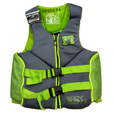 Body Glove Men's Large Segmented USCG Approved PFD Life Jacket Bright Green