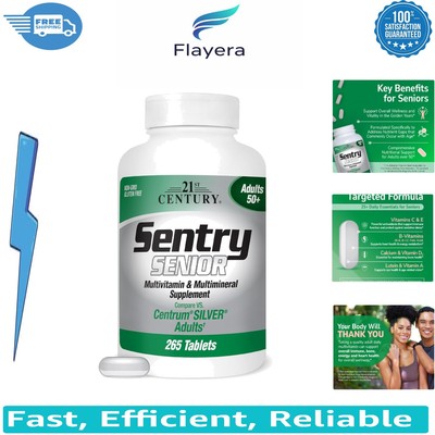 Trusted Sentry Senior Multivitamins, 265 Tablets - Boost Your Energy Naturally