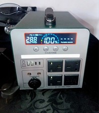 Power Station Portable 1000W/666Wh Rechargeable Generator Inverter 4 AC Outlets