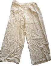 A New Day Dress Pants Womens XL White High Rise Wide Leg Crepe Pull On Casual