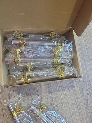 Banqin 10 Pack Dresser Pulls. Handles. Brushes Nickel And Gold