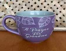 Abbey Press A Prayer For Grandma Large Ceramic Purple Cup Mug No Lid