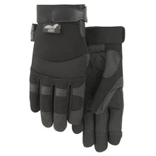 1 PR. Leather Multi Purpose Mechanics Lightweight Protective Work Gloves MEDIUM