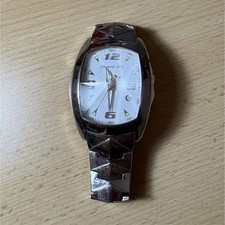 Chronotech 7504M orologio uomo quarzo acciaio, data, 3ATM, quadrante bianco
