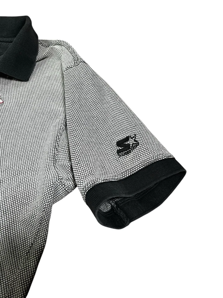 Polo de golf tejido de algodón vintage Indiana University IU Starter talla grande Foto 4 de 4