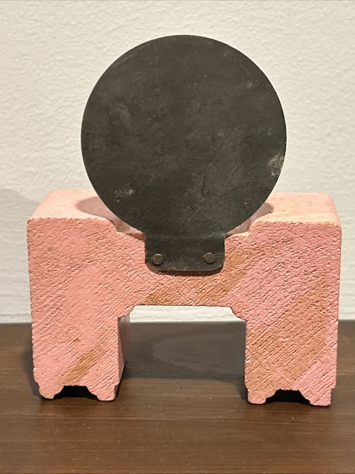 Vintage Strombecker Wooden Dollhouse Pink Bed And Vanity - 1930s - 1:16 Scale - Image 3 of 4