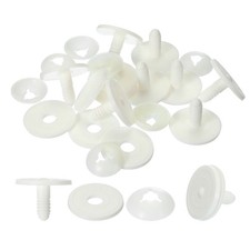 45mm Doll Joints, 10 Set Plastic Removable Animal Joints Accessories, White